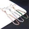 Adjustable Colorful Birthstone Tennis Bracelet for Women Multicolor CZ Crystal Wedding Birthday Gift Hand Jewelry
