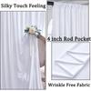 Backdrop Curtain Drapes Wrinkle-Free Polyester Fabric for Birthday Baby Shower Parties Photo Photography Wedding Decoration