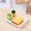1 :6 /1: 12 Dollhouse Miniature Bread Basket Simulation Food Model Toys DollHouse Decoration Mini Bread Dollhouse Food Toy