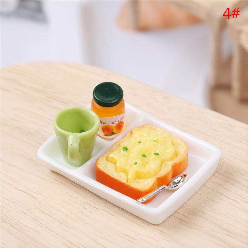 1 :6 /1: 12 Dollhouse Miniature Bread Basket Simulation Food Model Toys DollHouse Decoration Mini Bread Dollhouse Food Toy