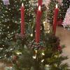 Tree Toppers Candlestick Festive Stand Topper Candle Holder For Holiday Celebration Party Displa Living Room Desk Shelf Mantel