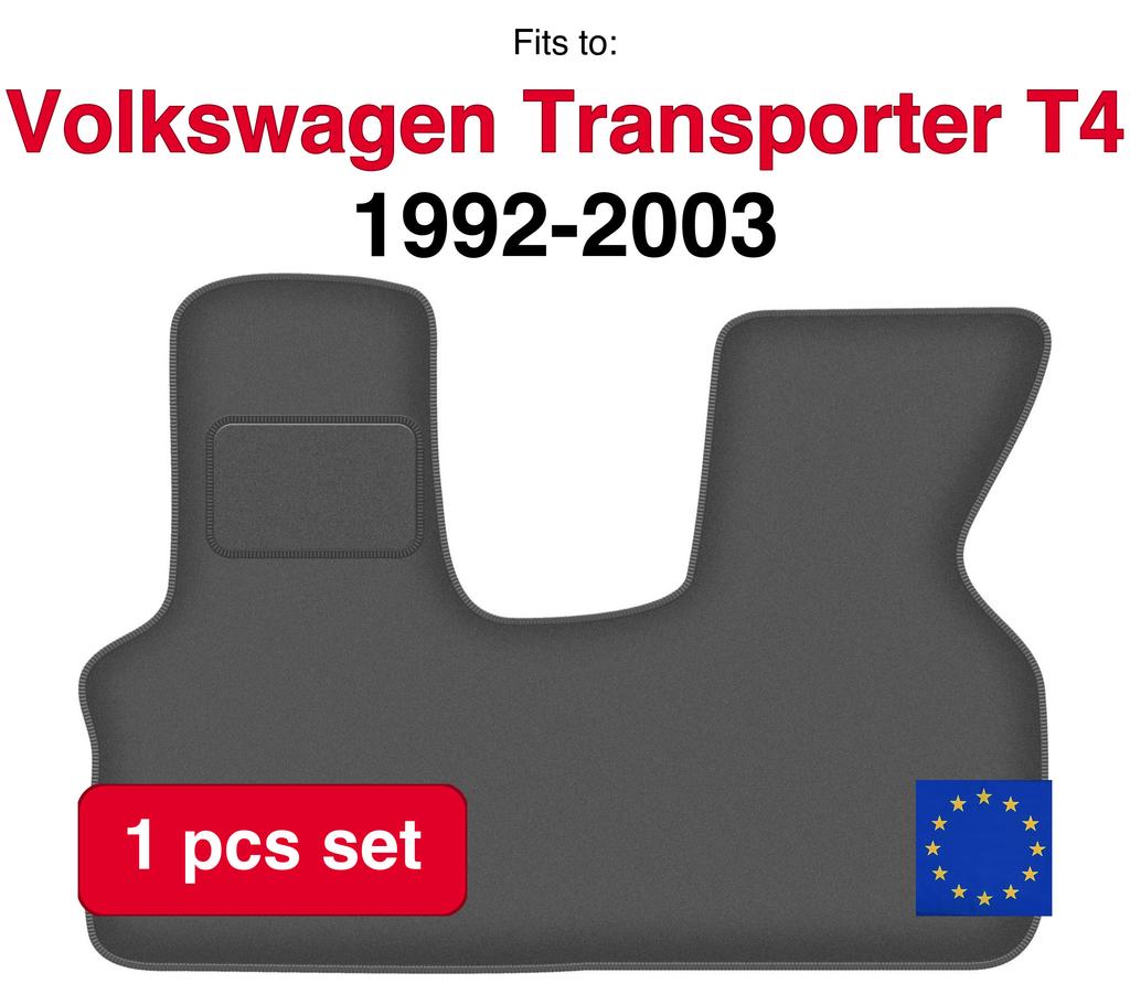 Velour Car Mats For Volkswagen Transporter T4 Panel Van (1992-2003)