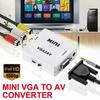 Adattatore convertitore VGA-AV Mini Scaler Supporta 1080P VGA2AV Convertitore PC a TV HD Computer a TV