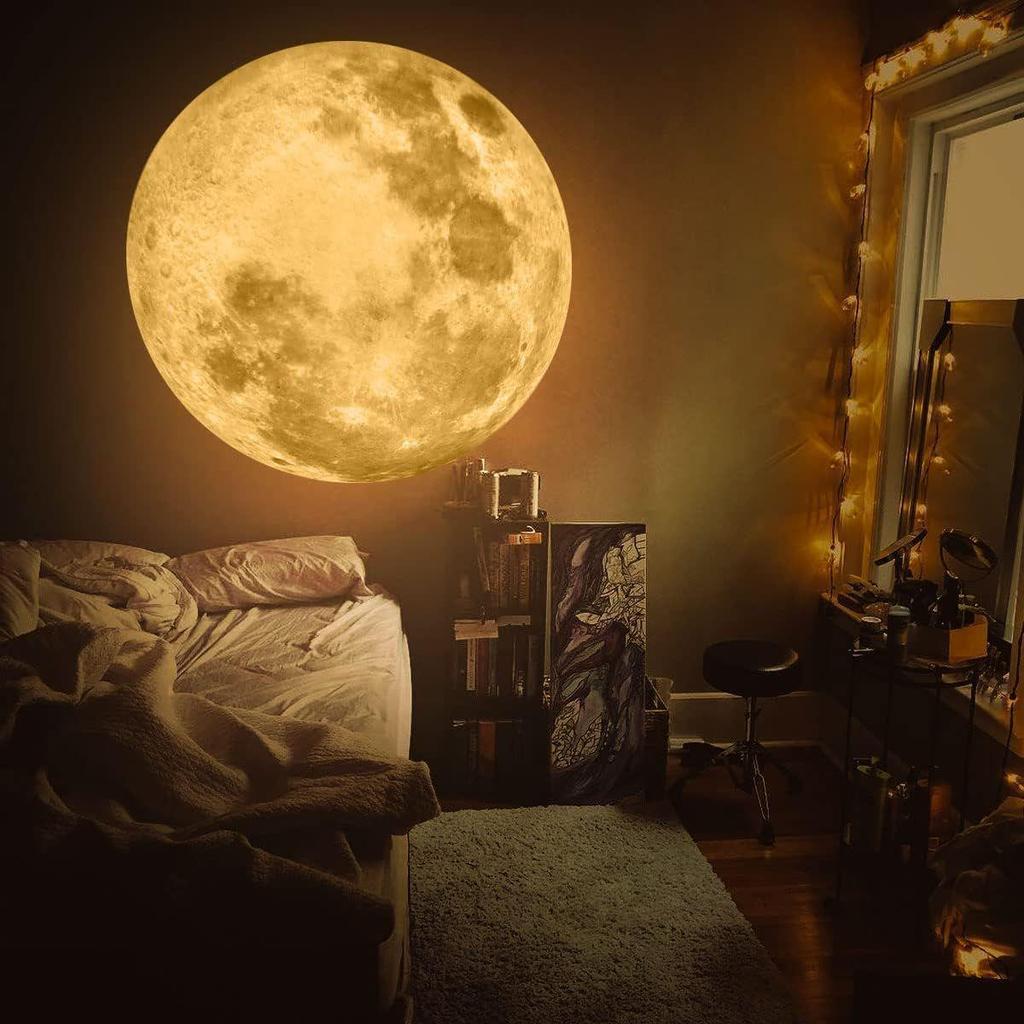Creative Starry Sky Night Light: Earth and Moon USB Projection Atmosphere Light.