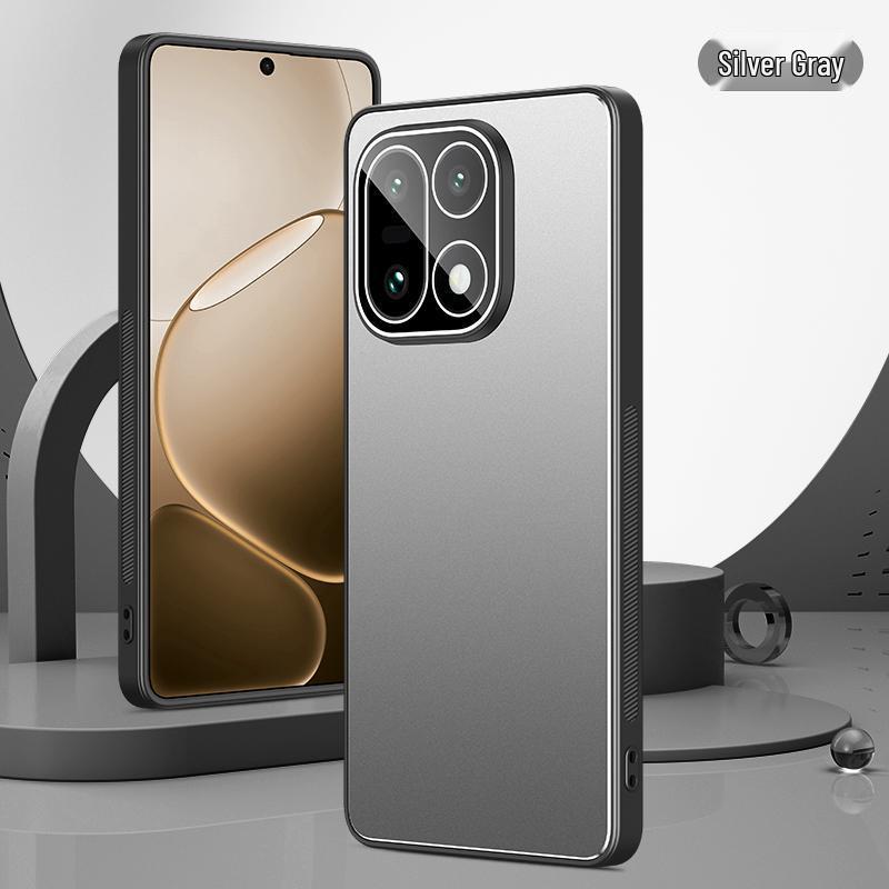 Compatible with OnePlus 15, Full Coverage Frosted Metal Protective Case with Lens Protection, Lightweight Business Hard Shell.