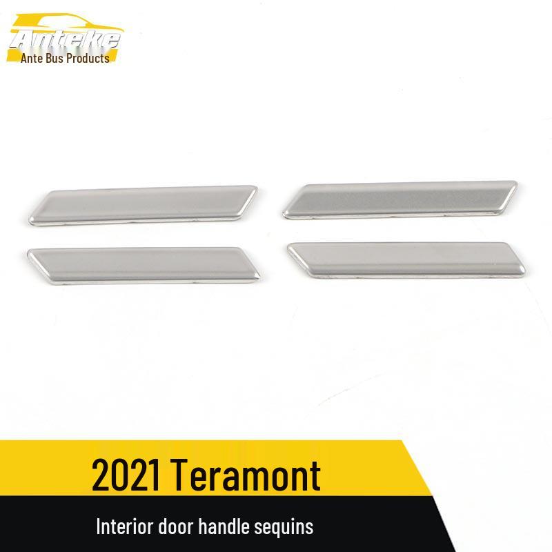 21-Model Compatible Teramont Interior Handle Stainless Steel Armrest & Handshake Patch