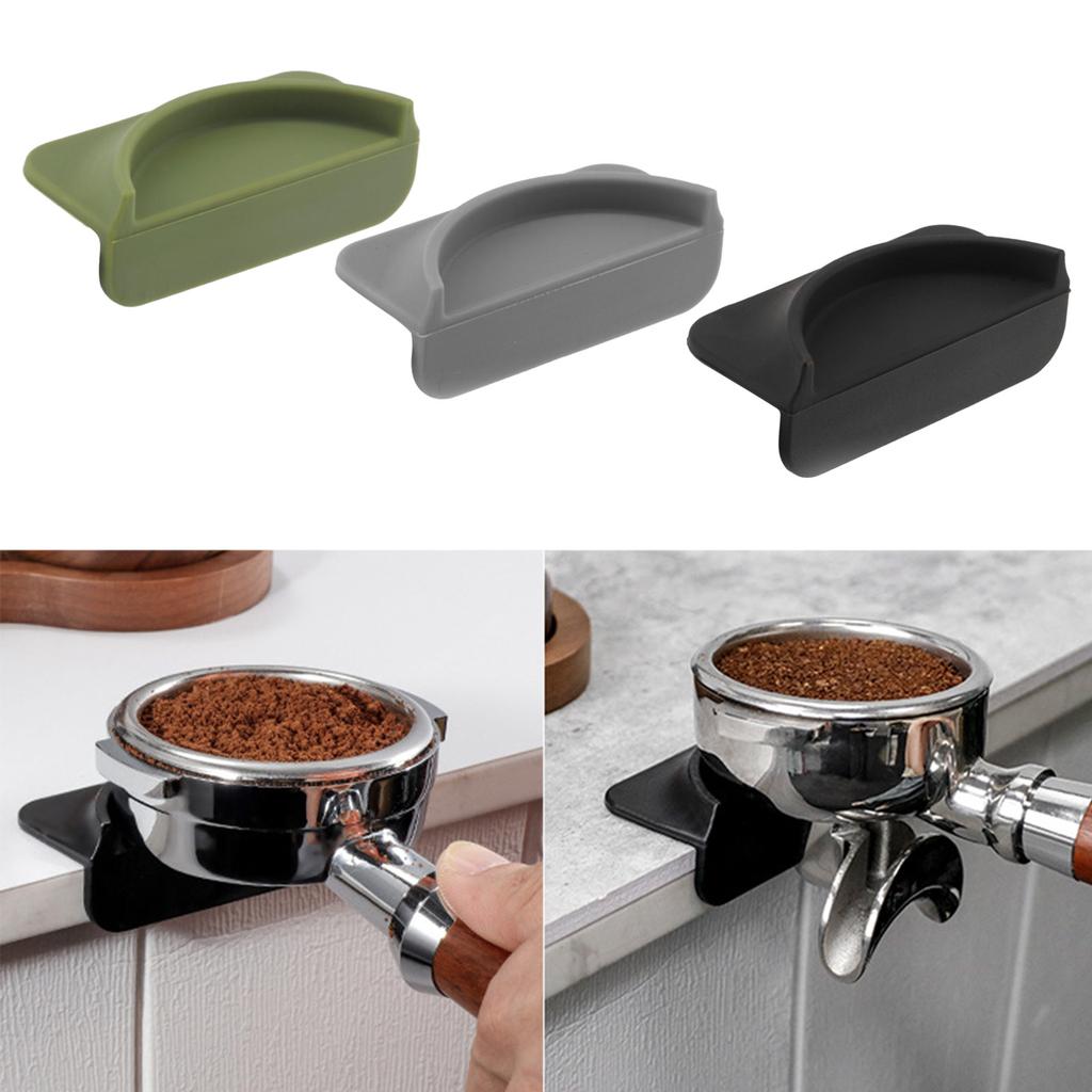 Nonslip Silicone Tamper Mat Durable Tamping Pad Silicone Coffee Pressing Powder Mats Corner Mat for Portafilters