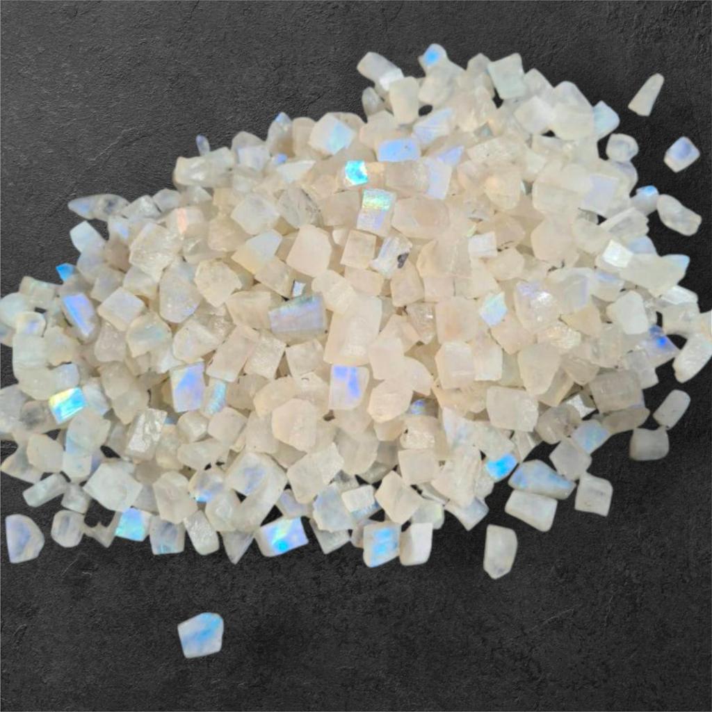 Tiny Size Rainbow Moonstone Rough, Natural Gemstone Raw, 5-20 MM Size Rough.
