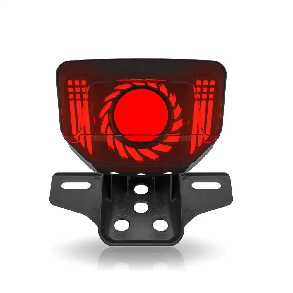 

Motorcycle LED Tail Lights Integration Tail Lamp With Dynamic Flash Signal Rear Light For Honda CG125 TMX125/155 CG CD CT красный