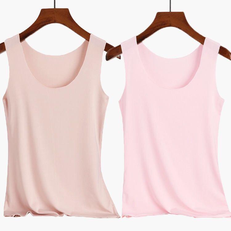 Women's Seamless Slim-Fit Modal Camisole – Plus Size Solid Color Spring/Summer Outerwear Base Layer