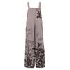 Women's Casual Jumpsuit Sleeveless Floral Print Cotton Jumpsuit