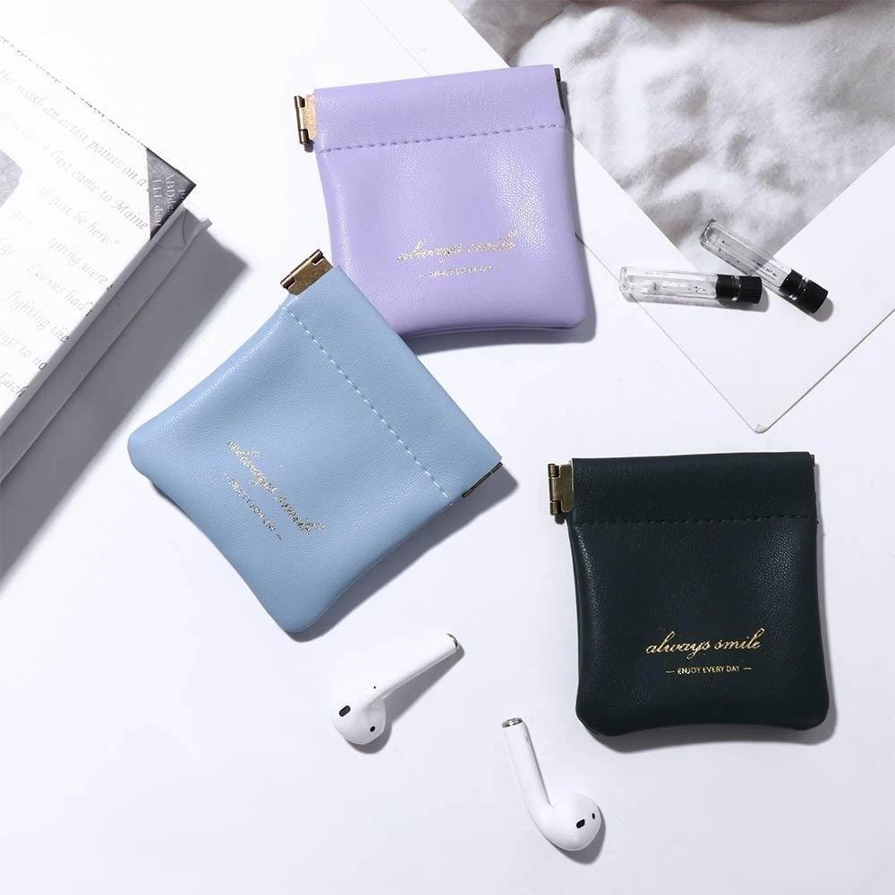Lipstick Storage Bag Mini Earphone Bag Cosmetic Bag Small Coin purse Earphone Protective Sleeve