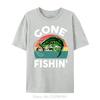 Gone Fishing Shirt Boy Toddler Funny Bass Dad Black Tshirt Funny Graphic Tshirt Men Casual Tops Tees Oneck Fitness T Shirt