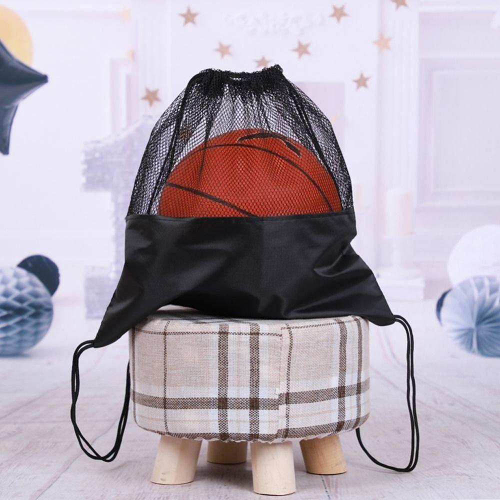 Outdoor Sports Storage Bags Half Mesh Bag Basketball Storage Bag Football Storage Bags