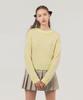 ROLAROLA Crew Neck Crop Knit Lemon
