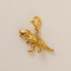 European Fashion 18K Gold Snake Pendant Necklace with Zircon - Stainless Steel Valentine's Day DIY Accessory.