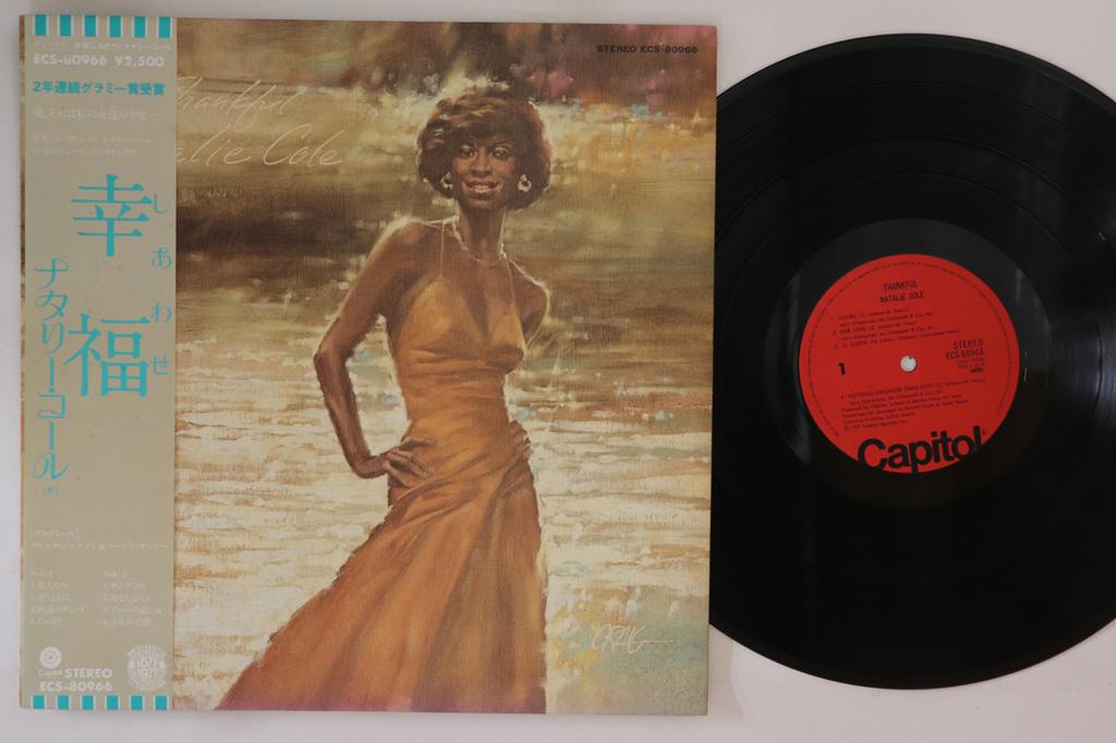 LP Record NATALIE COLE - Thankful ECS80966 CAPITOL 1977 Japan Obi Soul/Funk Used