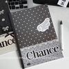 B5 Saddle-Stitched Korean-Style Journal - Polka Dot, Bow & Four-Leaf Clover Design for Students