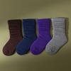 Autumn Winter Children Knee High Long Soft Cotton Socks Kids Solid Candy Color White Folds Stockings for 0-8Y Girls Boy Clothing
