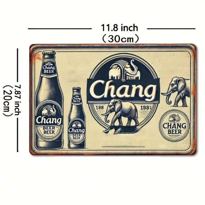 Placa Decorativa de Metal para Parede 20x30cm