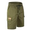 Pantalones de trabajo casuales de cinco pulgadas de largo para hombre - Pantalones cortos sueltos para hombre con múltiples bolsillos para deportes al aire libre, secado rápido, transpirables