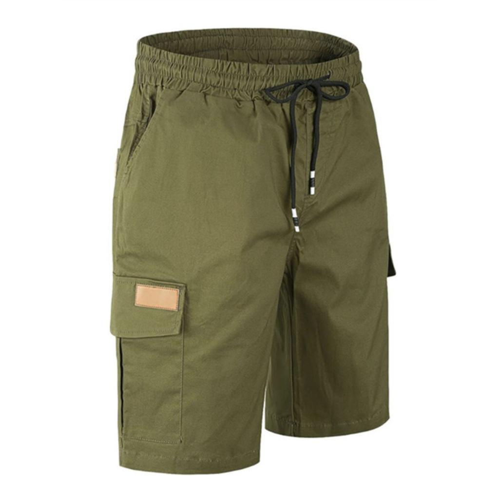 Pantalones de trabajo casuales de cinco pulgadas de largo para hombre - Pantalones cortos sueltos para hombre con múltiples bolsillos para deportes al aire libre, secado rápido, transpirables