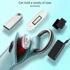 USB Flash Drive Holder Case Microfiber Leather Protective Cover With Metal Snap Closure
