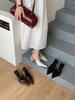 Women's Pointed Toe Thin Heel Open Back French Style Elegant Office Sandals - Perfect for Daily Wear