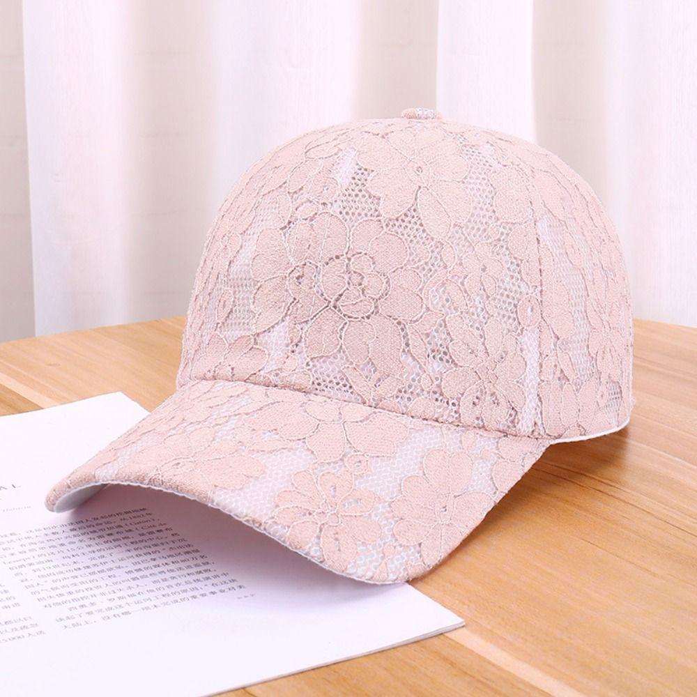 Adjustable Mesh Baseball Hat Breathable Streetwear Hat Fashion Outdoor Sun Hat  For Women