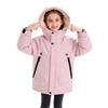 Kids -Lined Hooded Windbreaker Jacket Casual Outdoor Coat for Boys and Girls