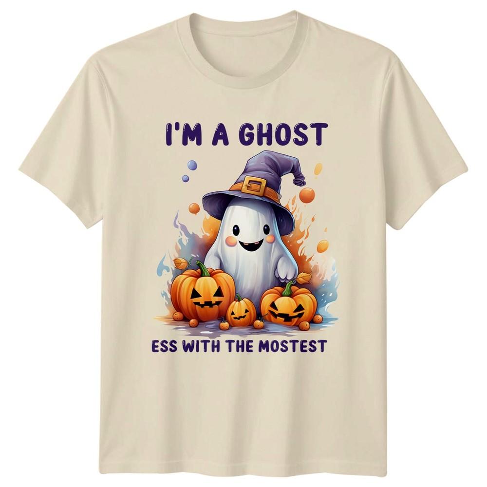 Im A Ghostess With The Unisexs TShirt Cute Ghost Halloween Halloween Gift
