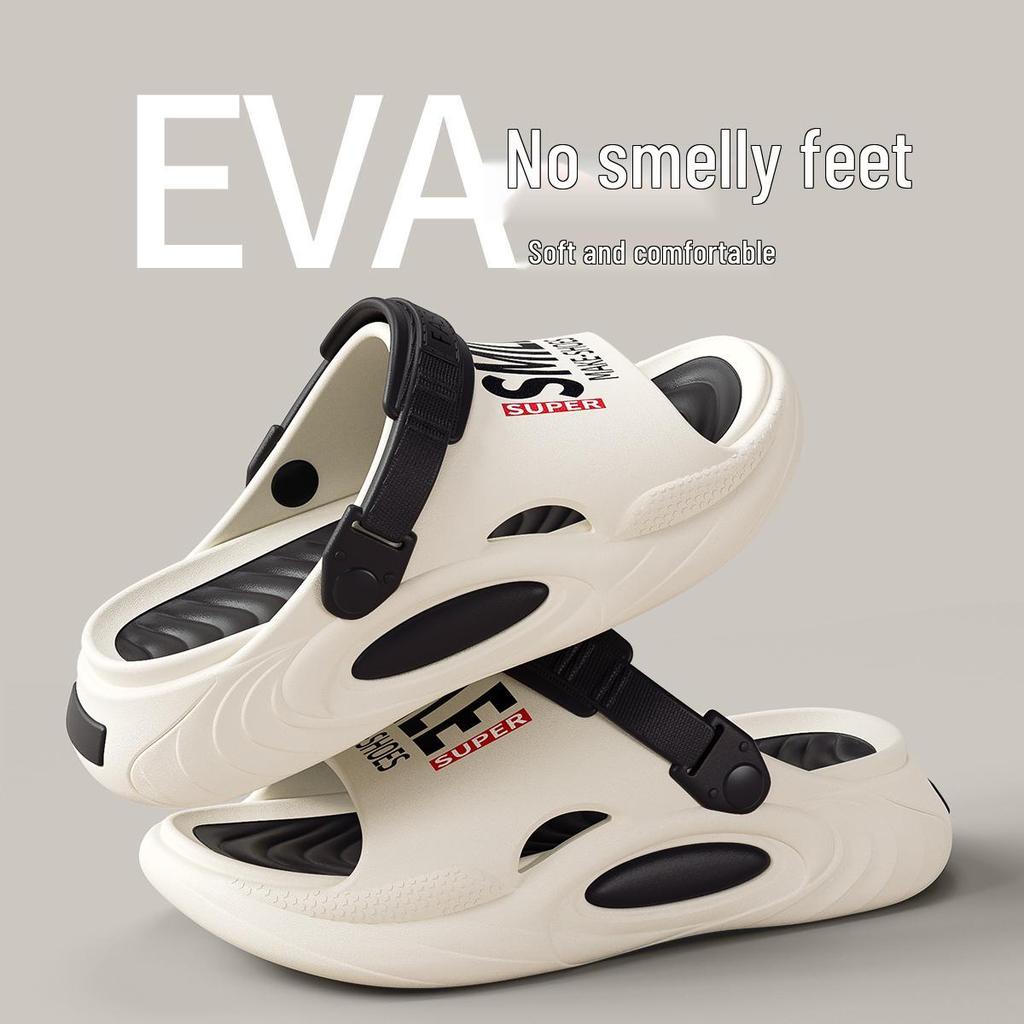 Lidani Men's Non-Slip EVA Summer Sandals: Thick Sole, Height-Enhancing Outdoor Sports and Beach Slippers