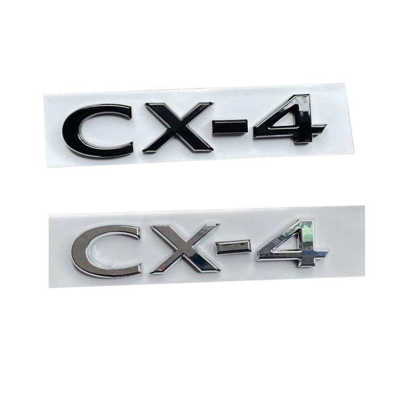 ABS Car Body Fender Side 3D Letter Emblem for Mazda CHR CX4 CX5 CX7 CX30 CX50 CX60 CX90 Rear Trunk Badge Replaced Sticker tbfxu53