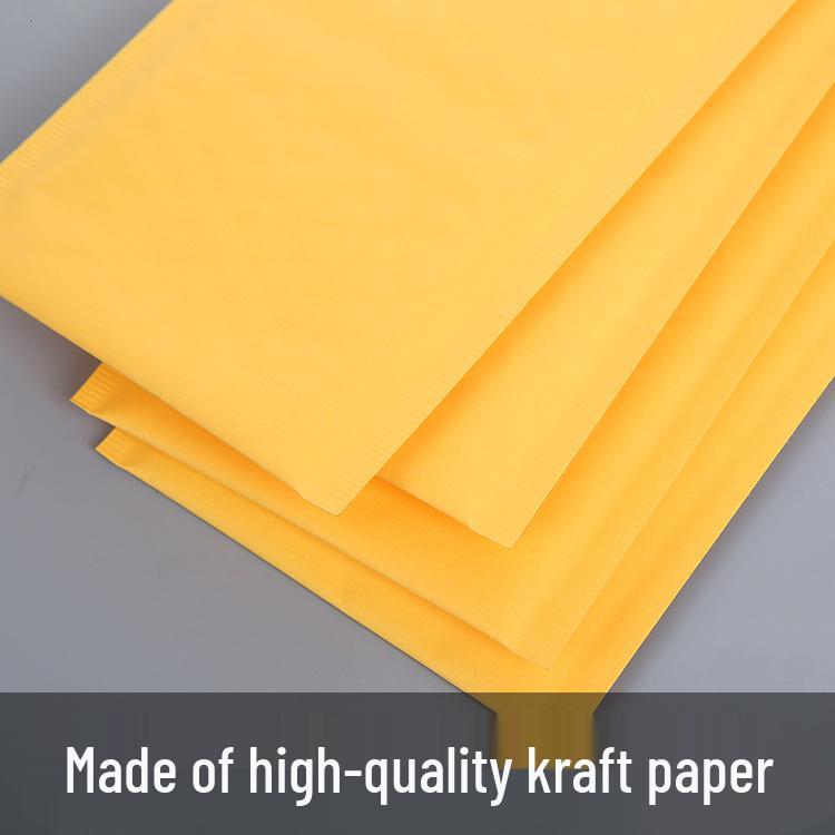 Yellow Kraft Bubble Envelope for Logistics and Clothing Packaging