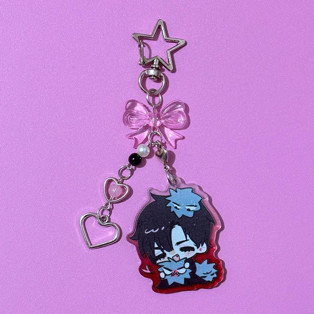 

Comic ALIEN STAGE IVAN & TILL Acrylic Keychain Phone Charm Beaded Keyring Cartoon Versatile Backpack Decoration Accessories Gift