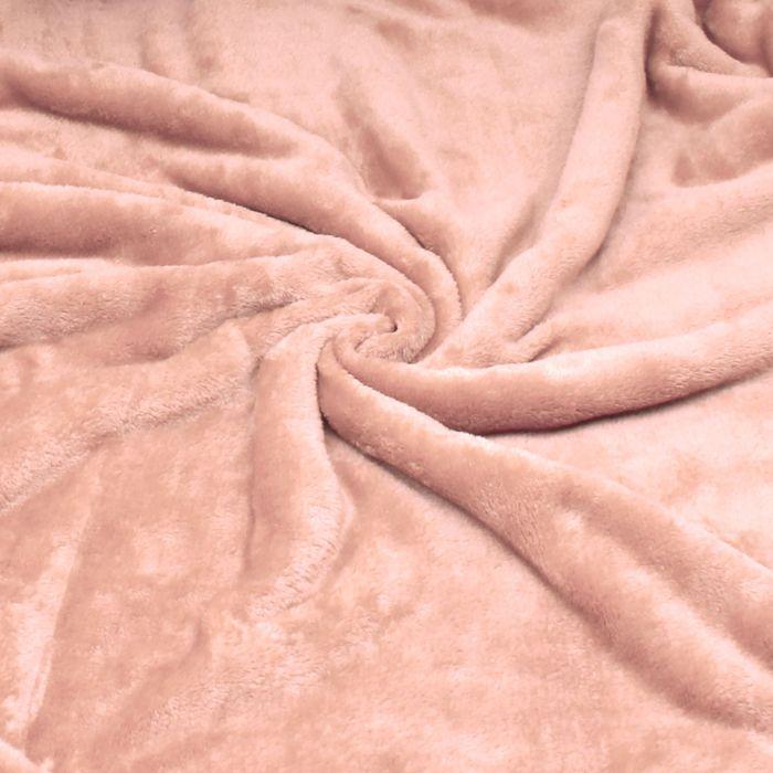 Sherpa Fleece Sofa Throw 220x240cm, Thick Warm Plaid Blanket Briebe - Coral