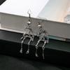 Halloween Retro Skull Head Earrings Women'S Jewelry Party Gifts Role Playing Accessories