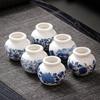 Mini Vaso in Ceramica Cinese Vintage Blu e Bianco Vasi Fioriti Scaffale per la Casa Camera da Letto Stanza Contenitore per Piante Fiori Ornamenti da Tavolo Nuovo