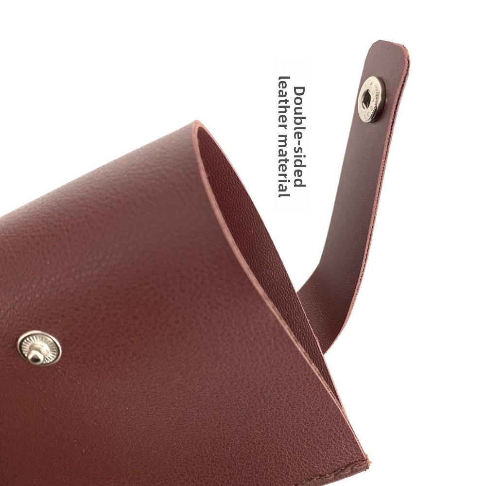 High Quality PU Leather Chef Blade Sheath Solid Color Waterproof Blade Case Thicken Kitchen Blade Holster Kitchen Tool Storage