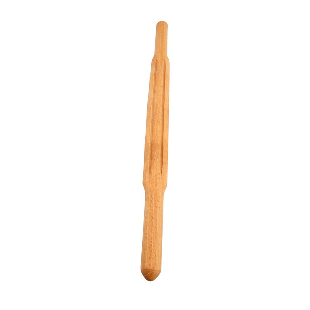 Body Massage Stick 20 Beads Wooden Muscle Massage Bar for Back Belly Shoulder