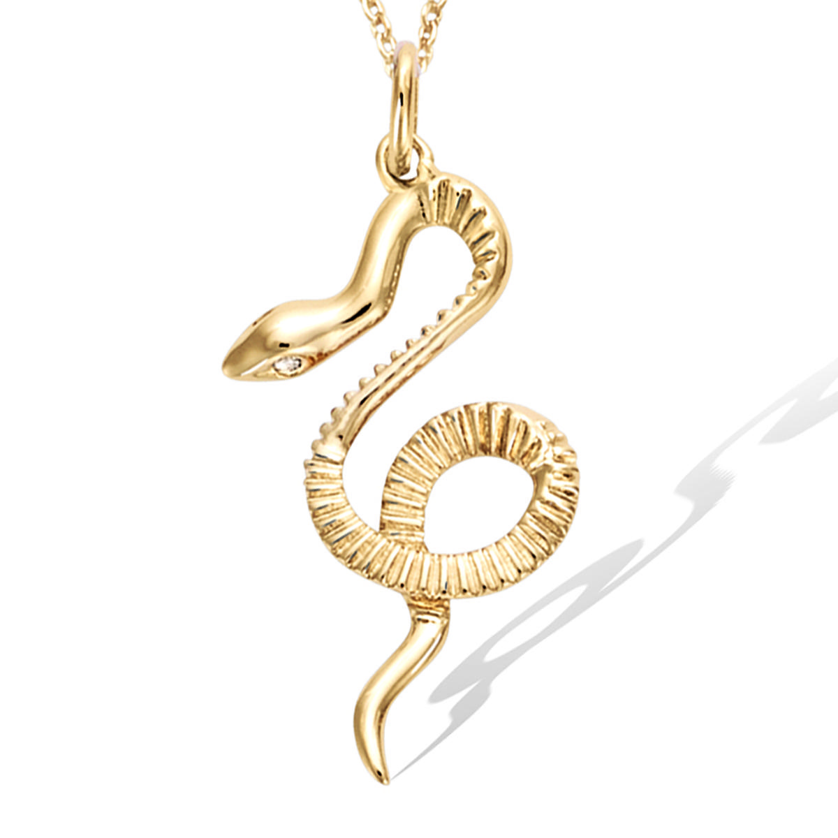 

Les Trésors De Lily [R7347] - Позолоченный кулон Мифический змей - 30x16 мм