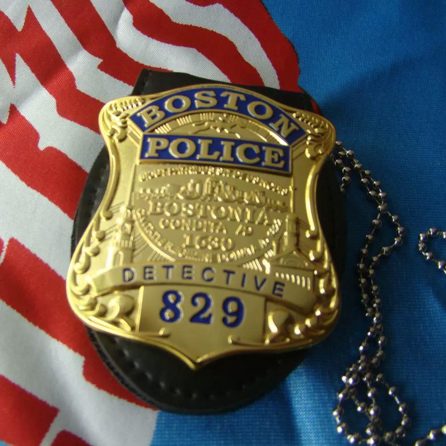 Metal Badge Boston/Boston Detective Badge Pure Copper