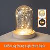 LED Sea Urchin Night Light with Preserved Flower in Glass Cover