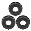 3 Peças Conector de Tanque IBC Rosca Grossa Adaptador de Dreno de Mangueira Acessório de Plástico 60mm Diâmetro InternoG1