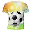 Kawaii Fußball 3D Print T Shirt Kinder Rundhals Sommer Mode T-shirt Junge Mädchen Unisex Lose Sport kinder kleidung t-shirts