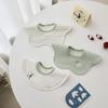 Baby Bibs 360 Rotating Cotton TPU Waterproof Drool Bib Newborns Infants 0-12 Months Soft Absorbent Feeding