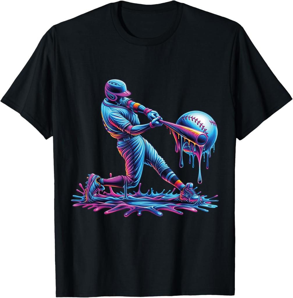 Baseball Drip For Boys Player Ice Cream Drip Baseball Stuff unisex T-Shirt Mens Womens Tees Top