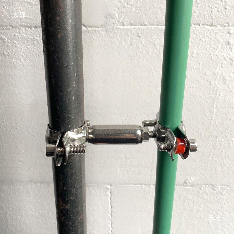 Adjustable Double-Layer Stainless Steel Hose Clamp & Pipe Support
