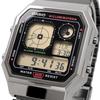 Casio Standard Digital Watch with Analog Display, Vintage Series A130WEGG-1A, Dark Gray Metallic