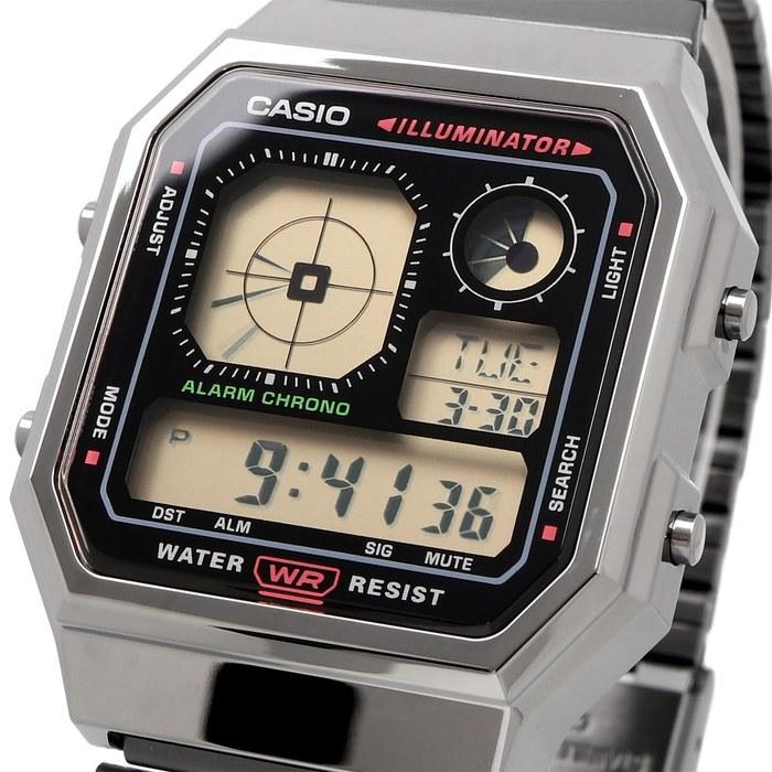 Casio Standard Digital Watch with Analog Display, Vintage Series A130WEGG-1A, Dark Gray Metallic